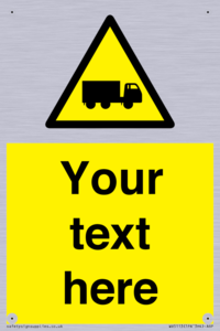 Custom Lorry Hazard Sign